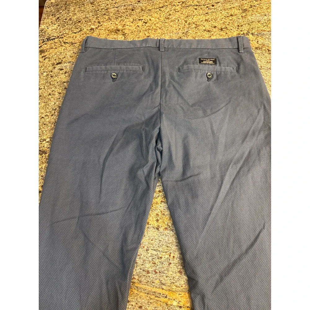 Banana Republic Fulton Skinny Chino Pants Mens 34x30 Grey Textured‎ Stretch Work